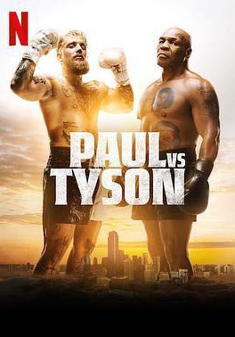拳战擂台:杰克·保罗对战迈克·泰森的海报